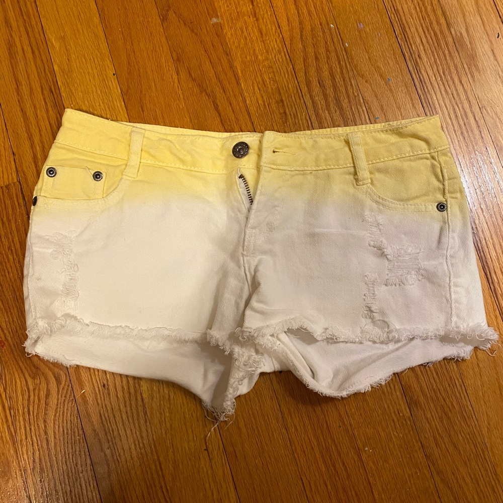 Bingo Shorts womens 1 yellow and white